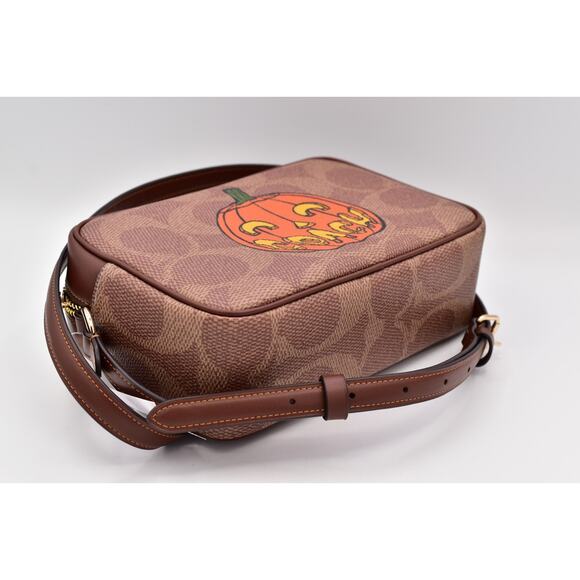 Coach Jamie Camera Bag In Signature Canvas With Halloween Print Pumpkin NWT 2025 - Picture 14 of 16